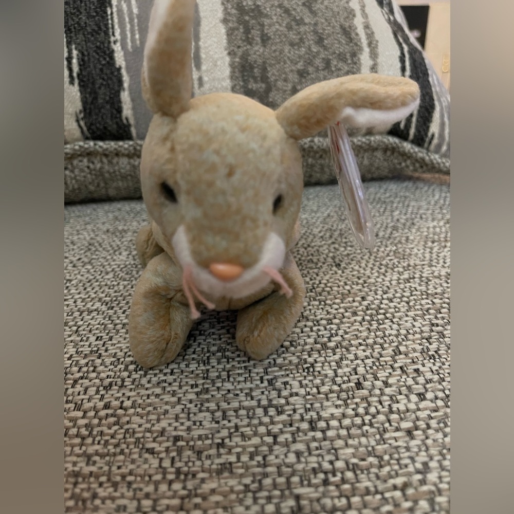 TY Beanie Babies Nibbly Bunny Rabbit 1998 Plush With Tag Vintage